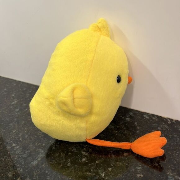 Walmart small plush chick yellow orange long legs Easter toy chicken duckling - Picture 4 of 4